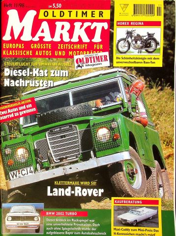 Oldtimer Markt 11/1998 Oldtimer Markt 11/1998